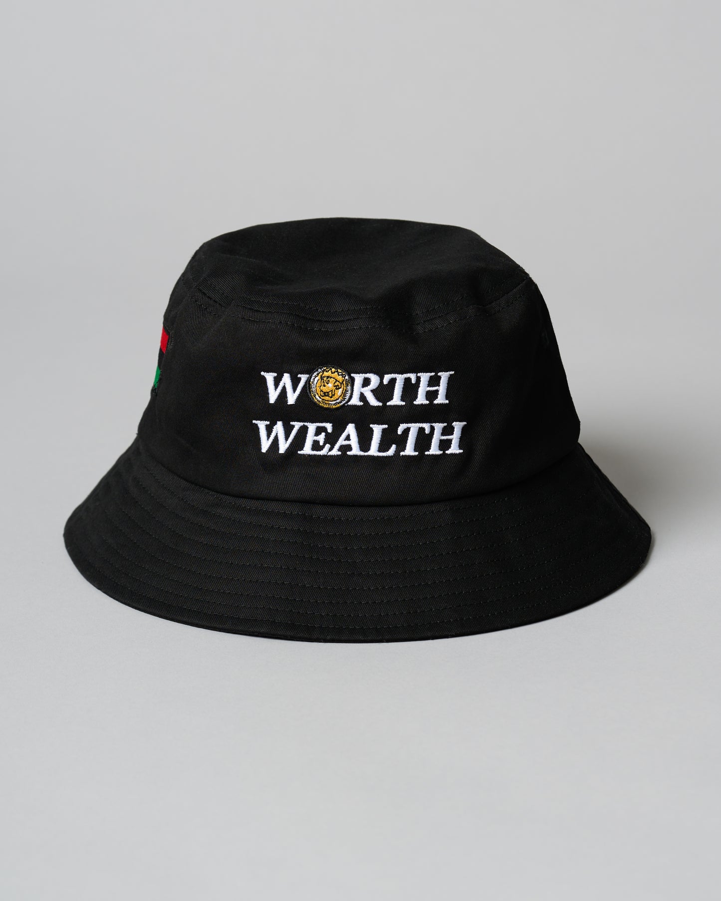 Worth over Wealth Signature Bucket Hat (Black)