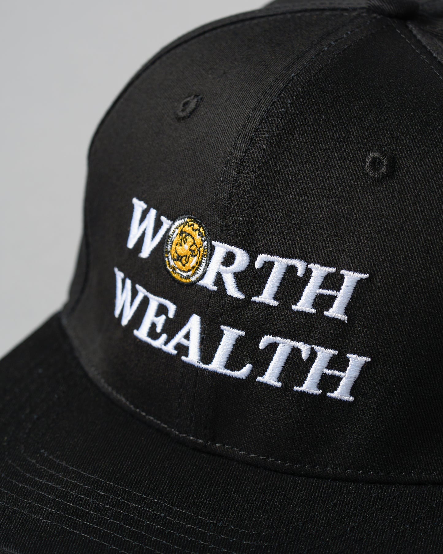 Worth over Wealth Signature Baseball Cap (Black)