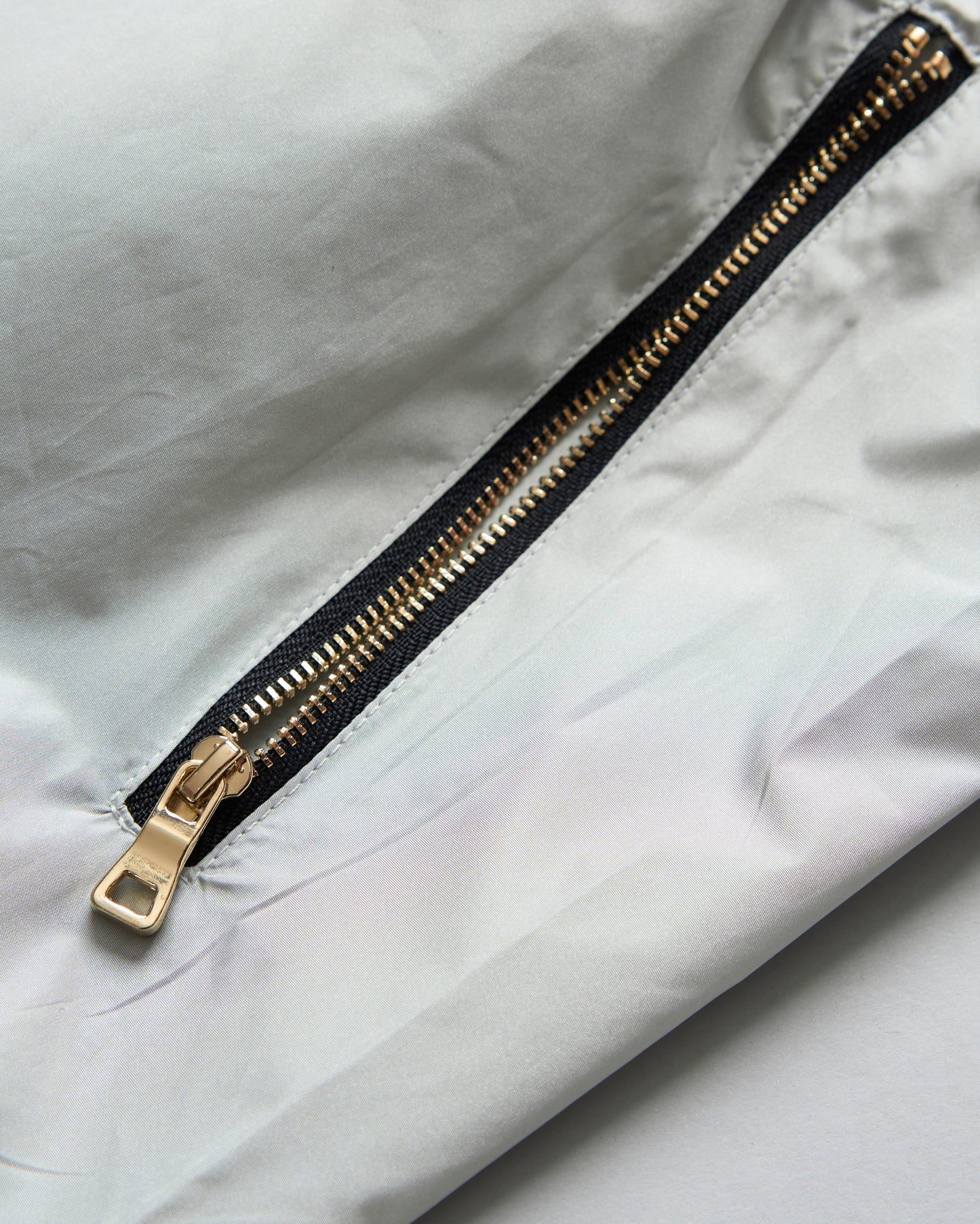 "Double Up" Nylon Shorts (Silver)
