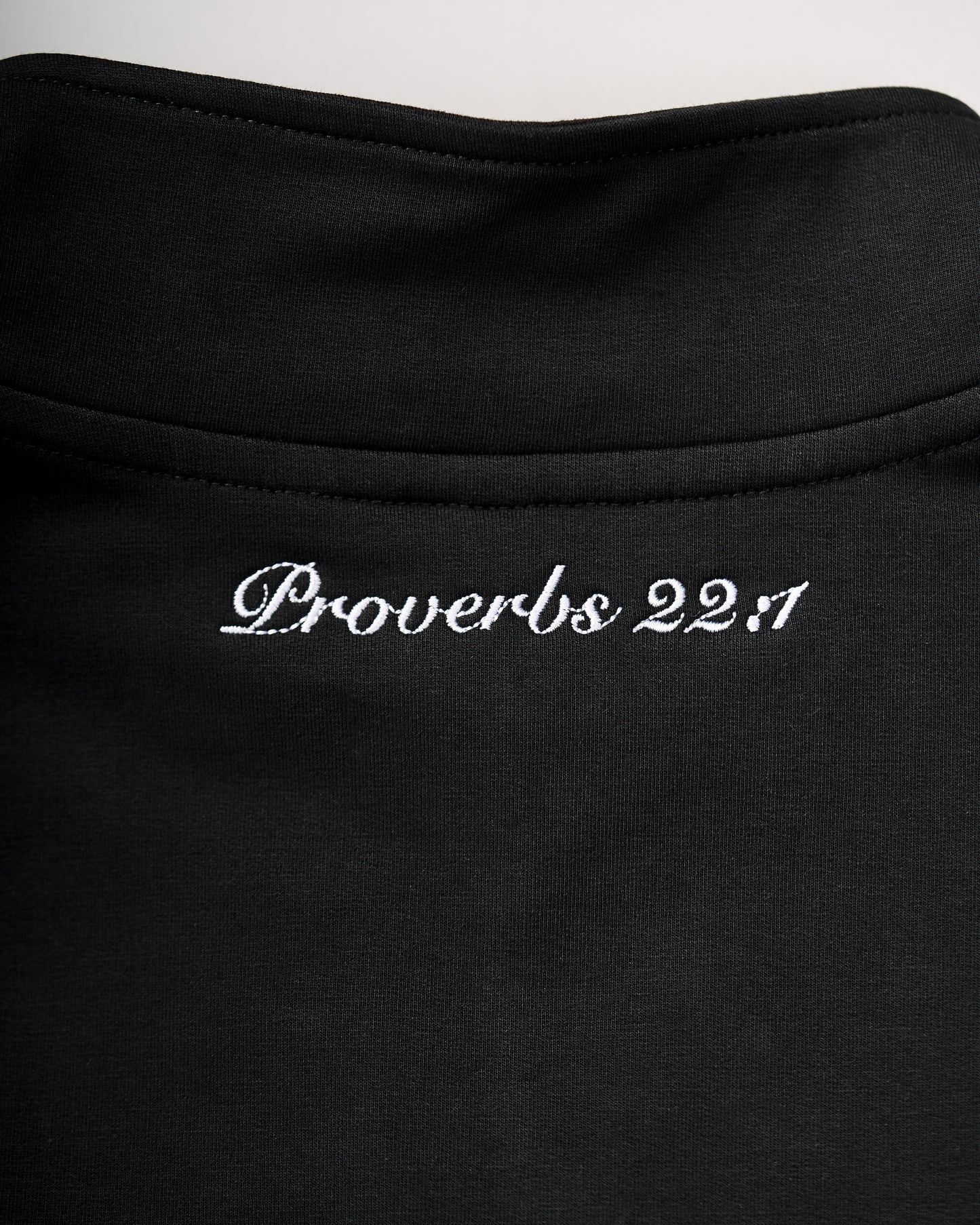 "Don't Rest on Riches" Half-Zip Sweater