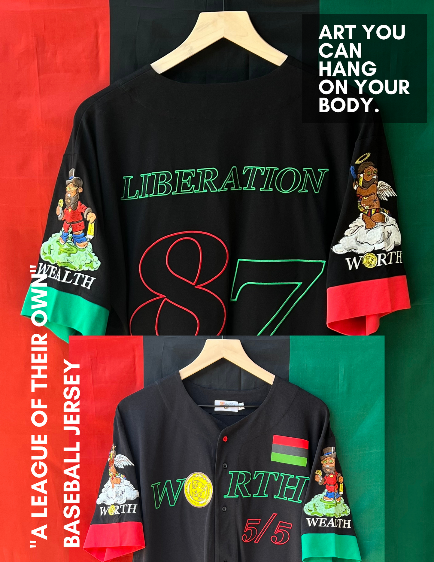 "A League of Their Own" Limited Edition Baseball Jersey (Black)
