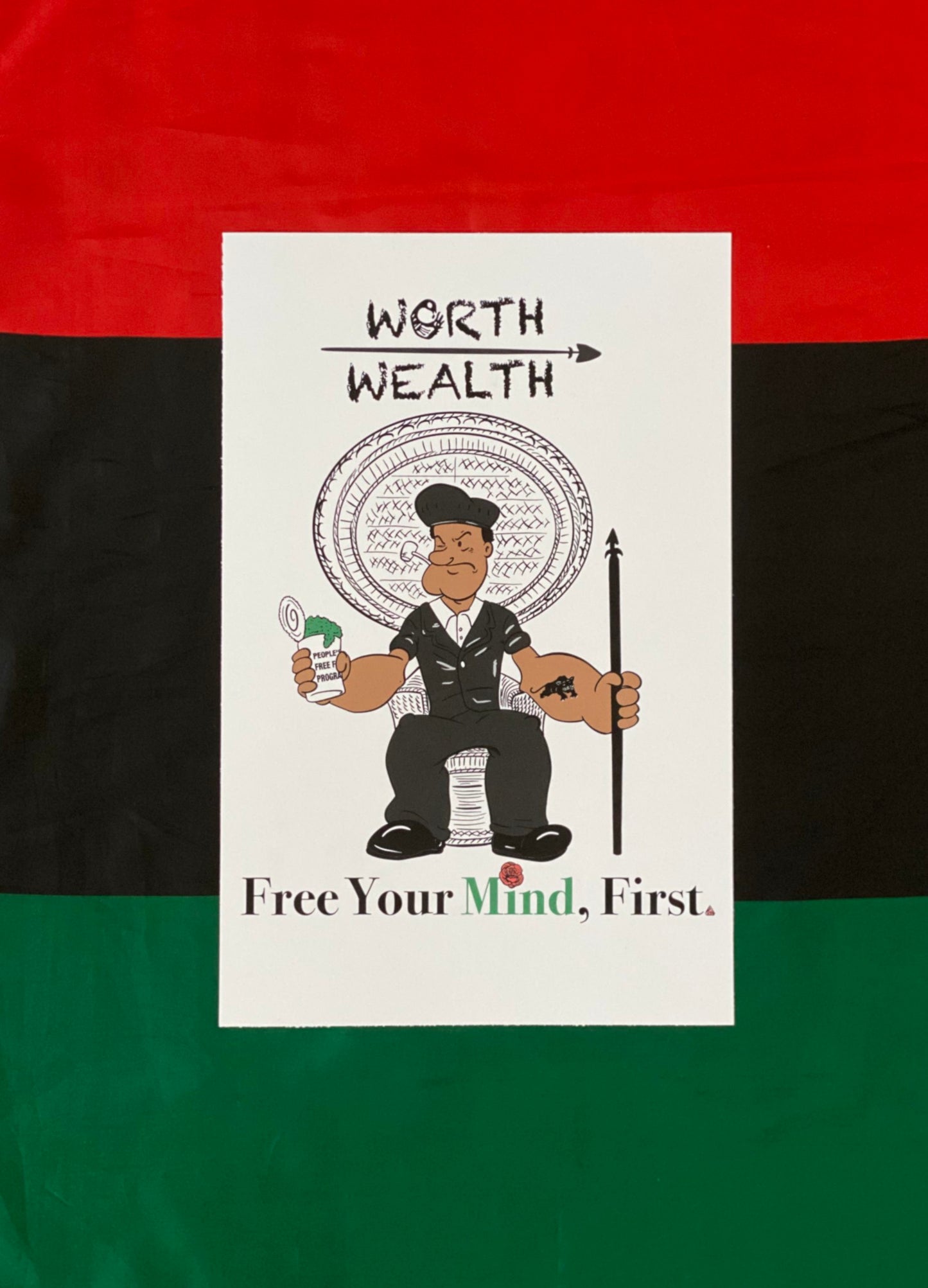 Huey Popeye Newton Print
