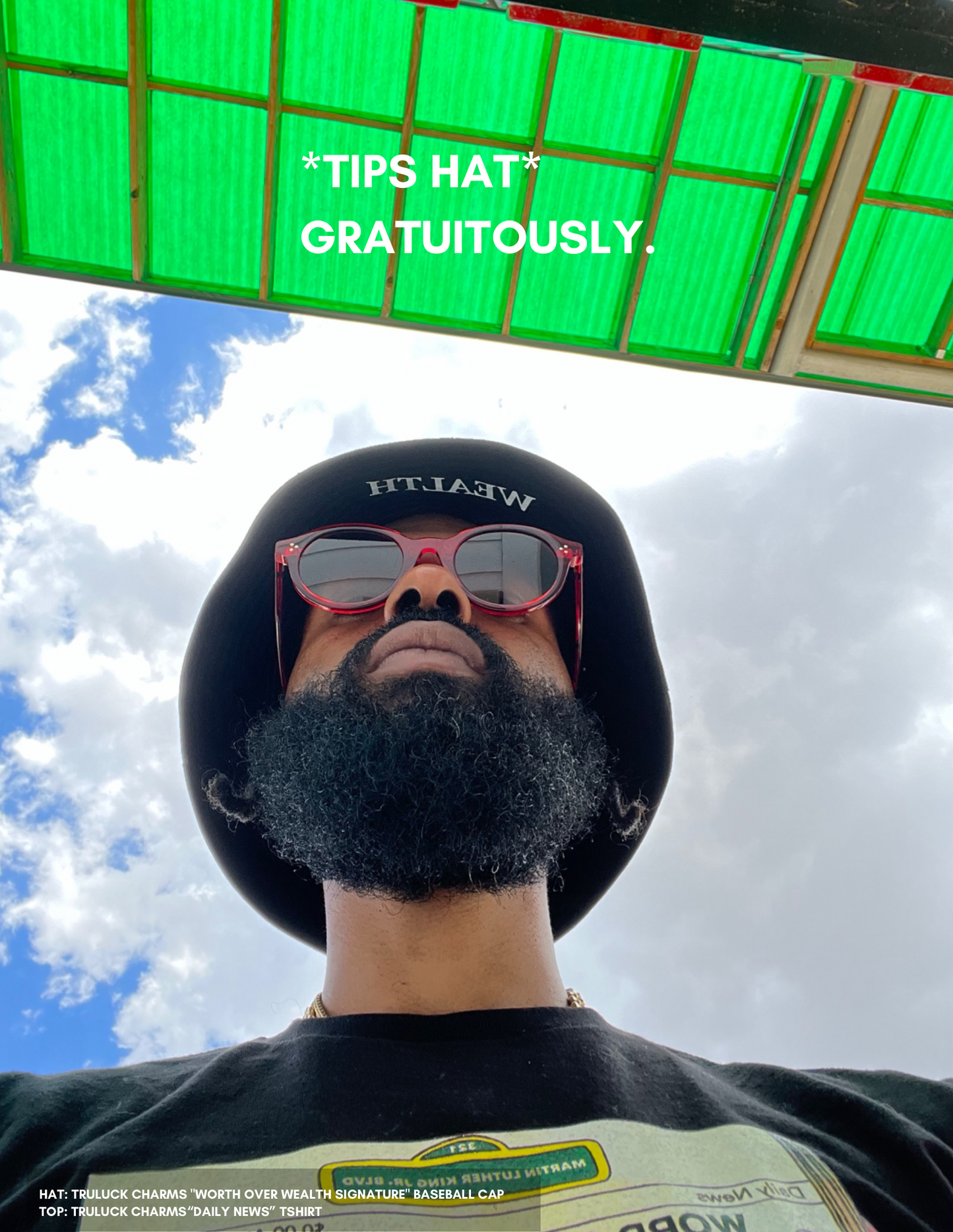 Worth over Wealth Signature Bucket Hat (Black)