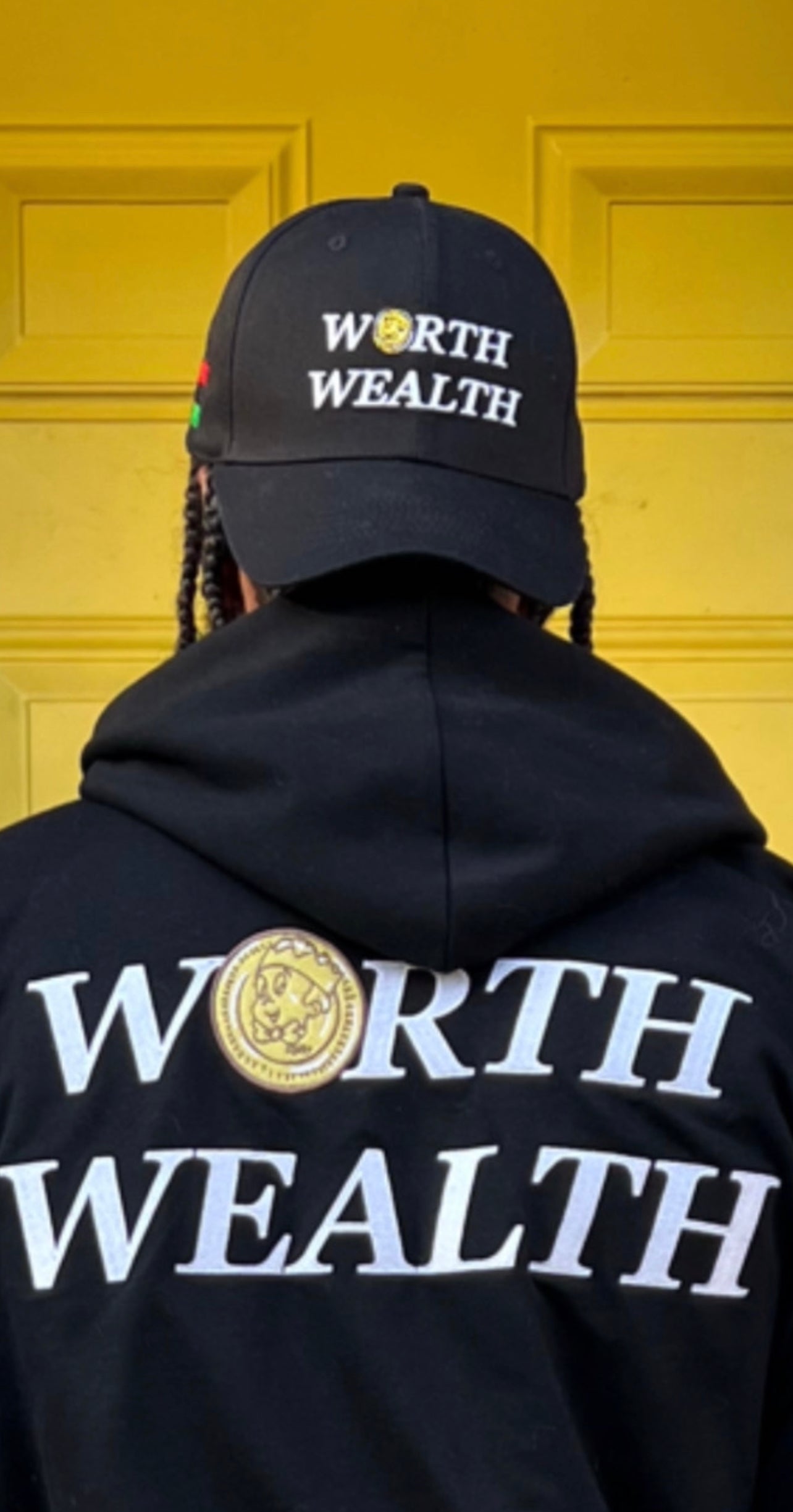 Worth over Wealth Signature Baseball Cap (Black)