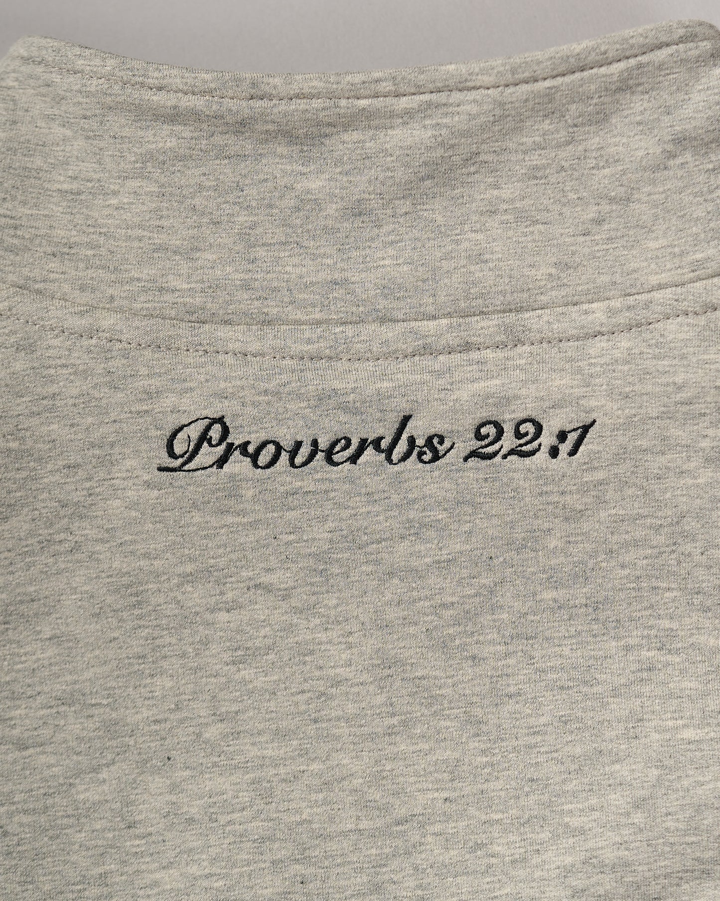 "Don't Rest on Riches" Half-Zip Sweater (Diamond Patches)