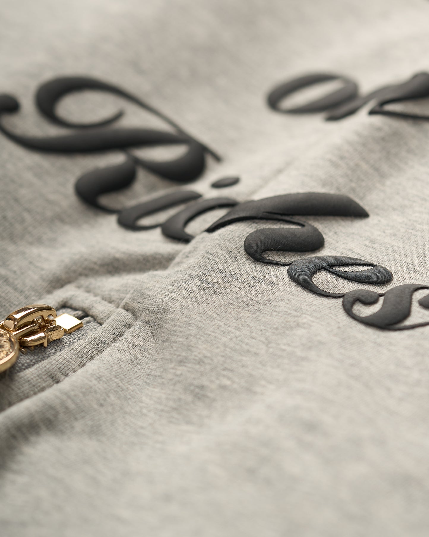 "Don't Rest on Riches" Half-Zip Sweater (Diamond Patches)