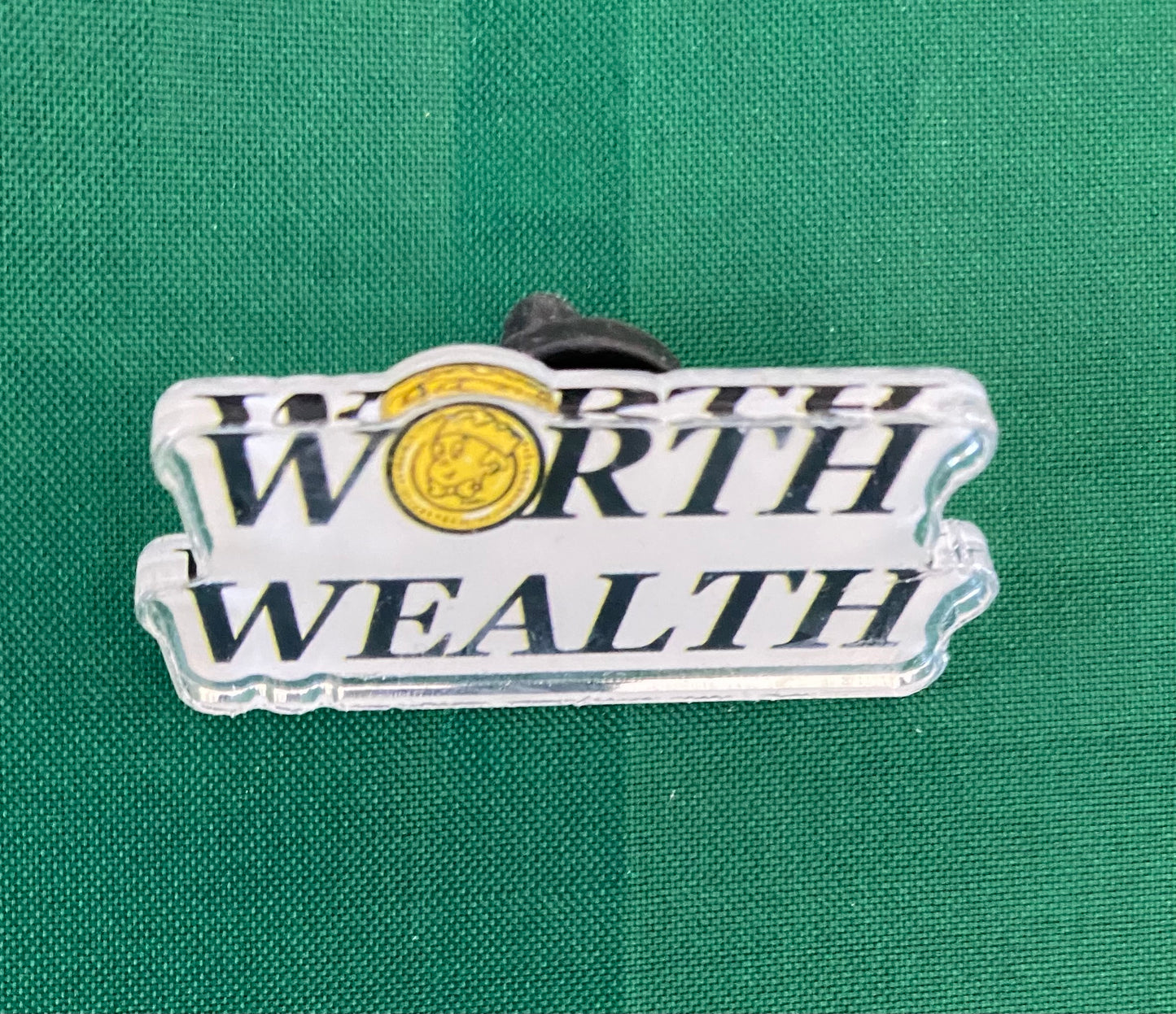 Worth over Wealth Pin