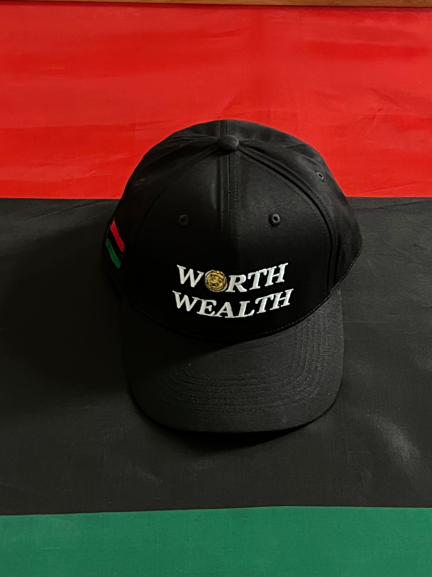 Worth over Wealth Signature Baseball Cap (Black)